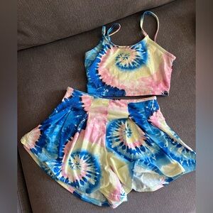 Colorful Tie-Dye woman’s two piece set